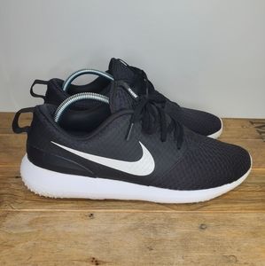 Nike Men's Golf Roshe G Shoes Size 9.5 Black and White